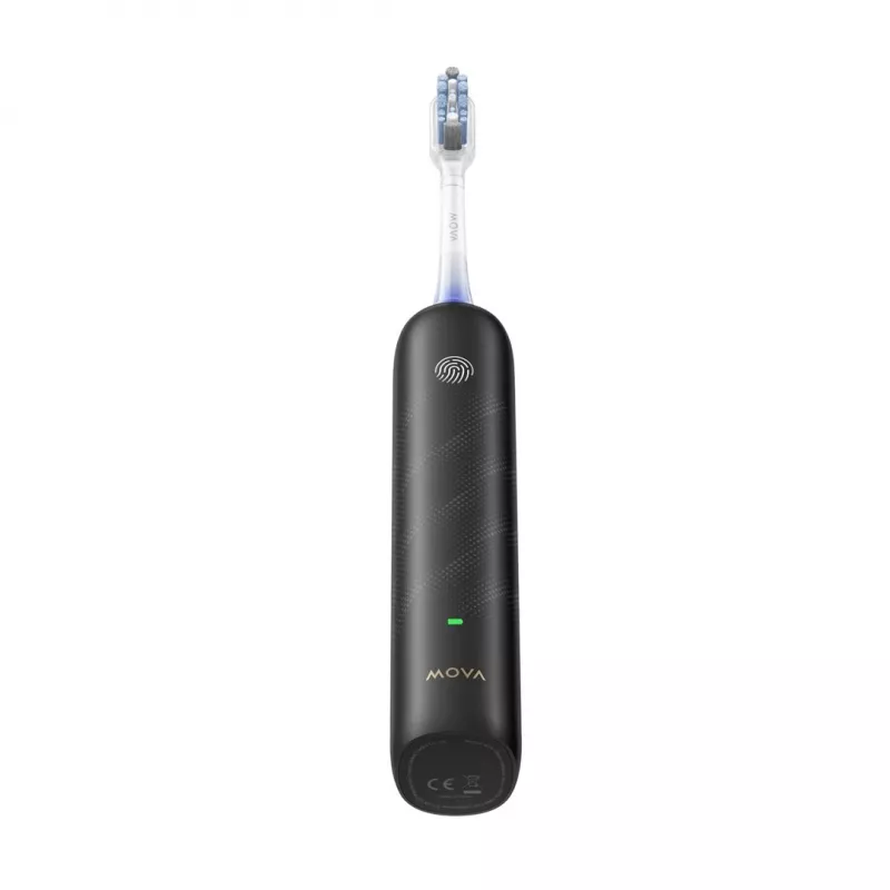 Cepillo de dientes eléctrico sónico MOVA Fresh Pro Adult negro con batería de Li‑Ion integrada, 4 modos de cepillado