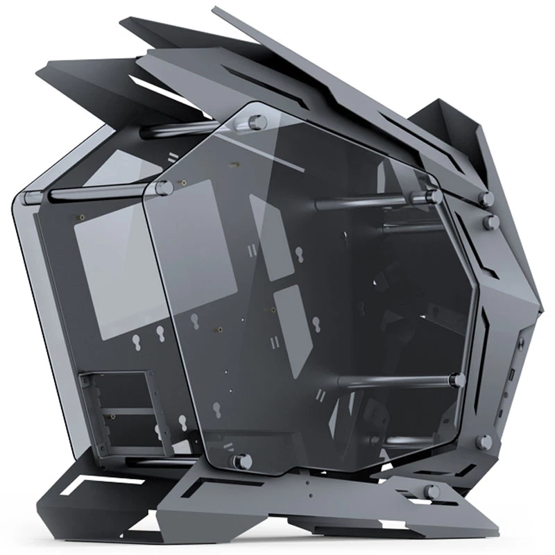 Caja PC Jonsbo MOD3 Mini Micro-ATX Tower Showcase cristal templado - Gris - Torre