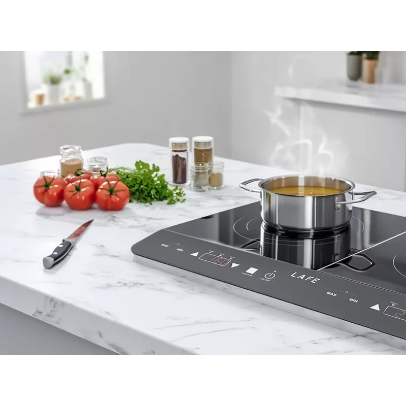 Placa de cocina Lafe DuoChef CIY002, 2 zonas de cocción, control táctil