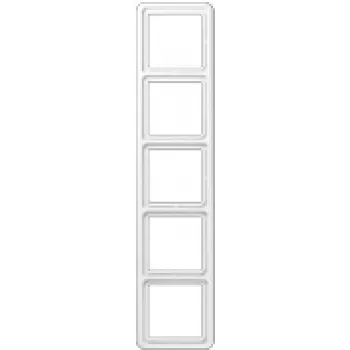 Jung CD 500 CD 585 WW Marco de 5 elementos, vertical/horizontal, blanco alpino