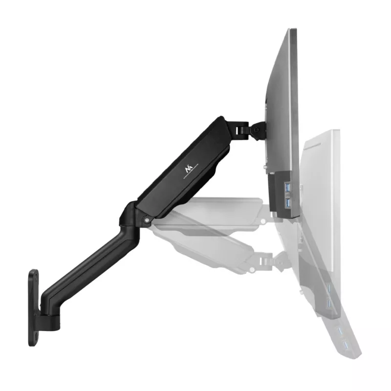 Soporte de pared para monitor MACLEAN MC-332, compatible con pantallas de 17 inch a 32 inch, inclinación fija, compatible con VESA
