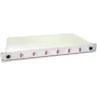 Caja de empalme de fibra óptica Lightwin, 12 fibras, 6x DLC multimodo, 50/125 µm OM4 cajas de empalme con pigtail (SPBOX 12G50 OM4 DLC)