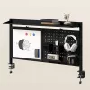 Separador / organizador de escritorio Ergo Office, carga máx. 10 kg, pizarra blanca, ancho 1116 mm, negro, ER-301 B