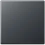 Placa de cubierta Jung A 590 BF ANM antracita para programas de interruptores compatibles, protección IP44