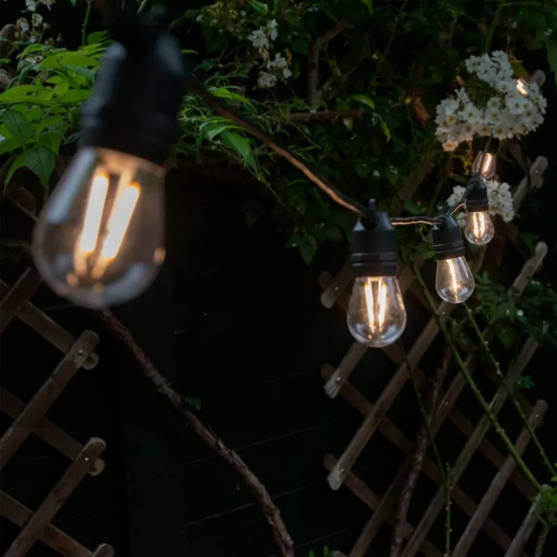 Tira de luces Hombli HBEW-0105 5m 10 luces blanco cálido exterior