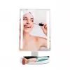 Espejo de maquillaje de pie Girmi BE04 – rectangular con aumento 1x, LED blanco, USB/4×AA, giro 180°