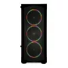 Caja de PC IBOX LUPUS 27 Midi Tower ATX, cristal templado, RGB, 455×200×380 mm, compatible con ATX, GPU hasta 32 cm
