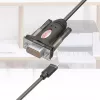 Unitek Y-1105K adaptador de USB-C a RS-232, 1,5 m, negro