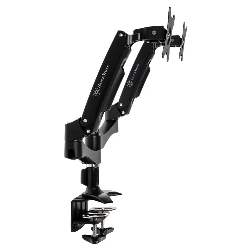 Soporte doble para monitor SilverStone SST-ARM22BC - negro