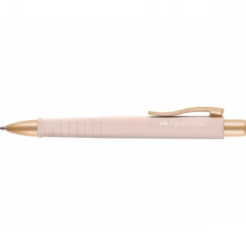 Bolígrafo con clip y mecanismo retráctil Faber-Castell 241187 azul rosa