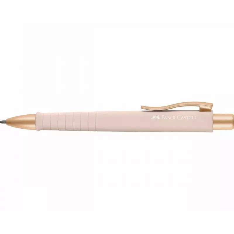 Bolígrafo con clip y mecanismo retráctil Faber-Castell 241187 azul rosa