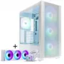 PHANTEKS XT Pro Ultra ventana de cristal templado, D-RGB + Glacier One 360M25 Gen2 DRGB, 360 mm, pack - blanco
