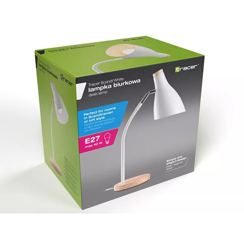 Tracer Scandi White lámpara de escritorio TRAOSW47235