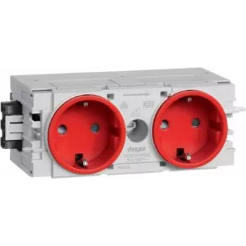 Módulo de enchufe para canal de antepecho Hager (an x al x pr) 120 x 50 x 61 mm GS20003020 1 ud. rojo tráfico (GS20003020)