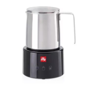 Calientaleches y espumador de leche Illy 23760 negro acero inoxidable 250ml