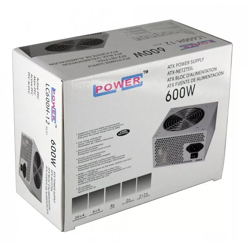 Fuente de alimentación LC-Power LC600H-12 600 W