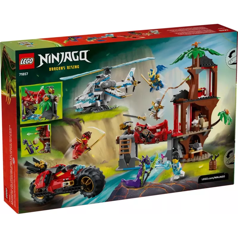 LEGO NINJAGO 71857 Batalla en la casa del árbol de los vehículos ninja
