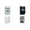 Expositor de folletos Durable FLEXIPLUS 6 compartimentos Blanco