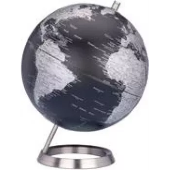 TROIKA Globe G2507-BKSI/CB 23,5 cm negro/plata accesorio decorativo globo terráqueo