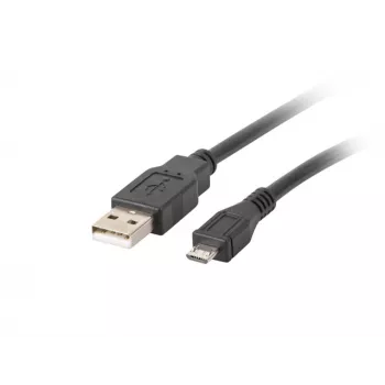 Cable USB 2.0 LANBERG CA-USBM-10CC-0018-BK, Micro-USB B a USB A, 1,8 m, negro