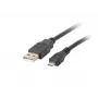 Cable USB 2.0 LANBERG CA-USBM-10CC-0018-BK, Micro-USB B a USB A, 1,8 m, negro