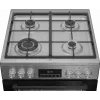 Cocina BEKO | FBMA61330GXDT | tipo de placa gas | tipo de horno eléctrico | acero inoxidable | ancho 60 cm | grill | LED | fondo 60 cm | 72 L