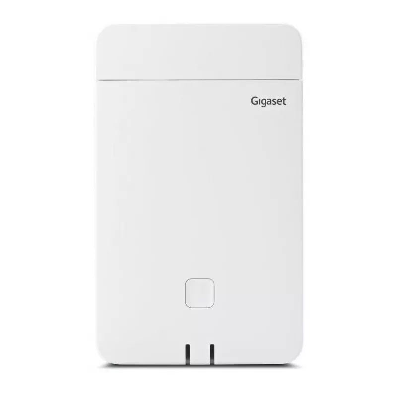 Estación base DECT Gigaset N770 IP Pro – 120 canales, HTTPS/SIPS/SRTP/SSL/TLS, interior 50 m, exterior 300 m, blanco