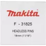 Clavo Makita 0,6 x 25 mm acero inoxidable F-32155 10000 uds.