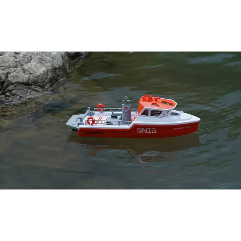 Amewi lancha de rescate brushless propulsión a chorro 320mm RTR blanco/naranja (26116)