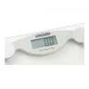 Báscula de baño electrónica Mesko MS 8137 — capacidad 150 kg, precisión 100 g, blanca/transparente