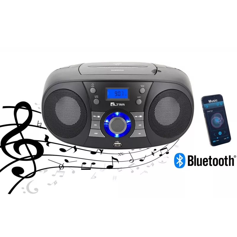 Radio Eltra Sabrina CD 60BT negra