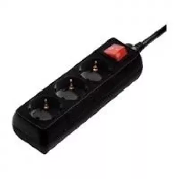 Protección contra sobretensiones Hama 00108816 Negra 3 salidas AC 230 V 3 m