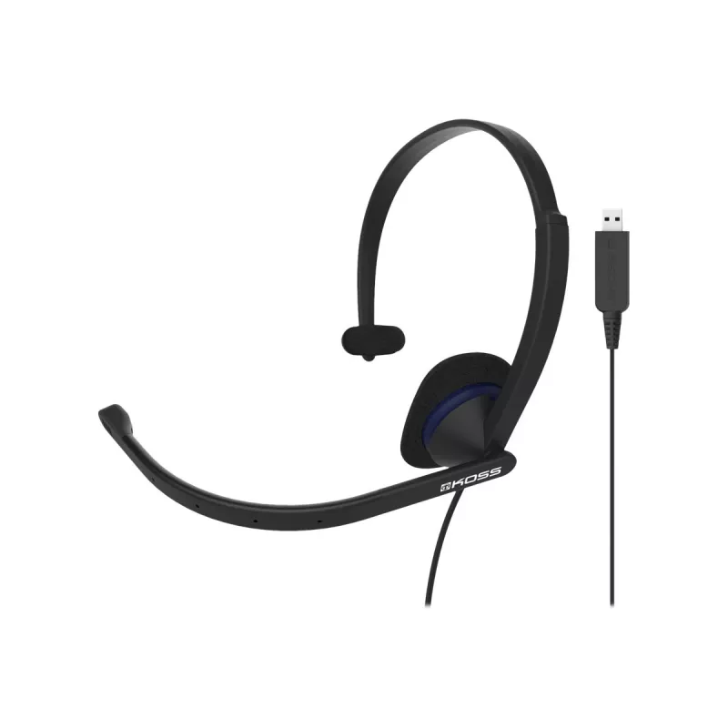 Koss | auriculares | CS195 USB | con cable | on-ear | micrófono | negro