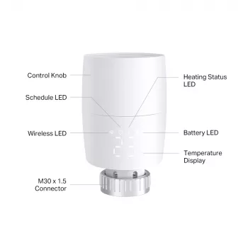 TP-Link Kasa KE100 válvula termostática inteligente para radiador