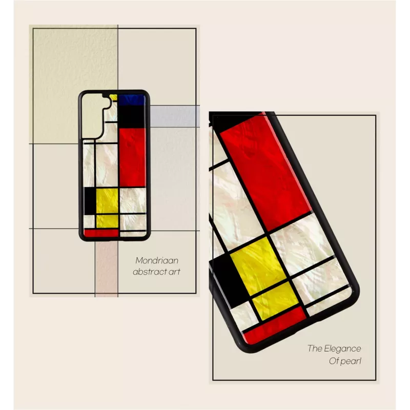 Funda protectora iKins para Samsung Galaxy S21+ — Modrian negra
