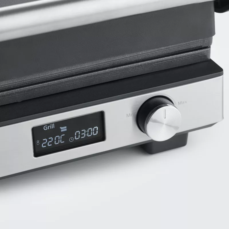 Parrilla de contacto Severin KG 2380 Negro Plata 2000W Acero inoxidable
