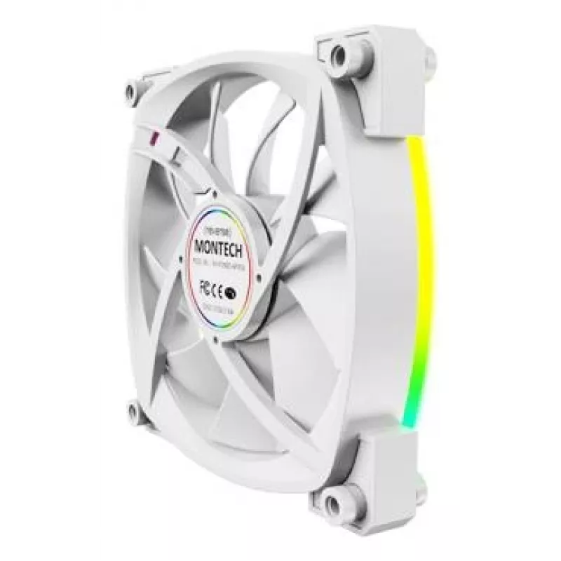 Montech RX120 PWM ventilador para caja de ordenador 12 cm blanco 3 uds.