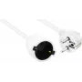 Cable de prolongación de corriente helos 262878 CEE 7/7 (conector macho acodado) a CEE 7/7 (conector hembra recto) 250V 16A 10m blanco
