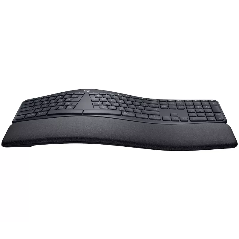 Logitech ERGO K860 - Teclado - Inalámbrico - 2,4 GHz, Bluetooth 5.0 - QWERTY - Español - Grafito