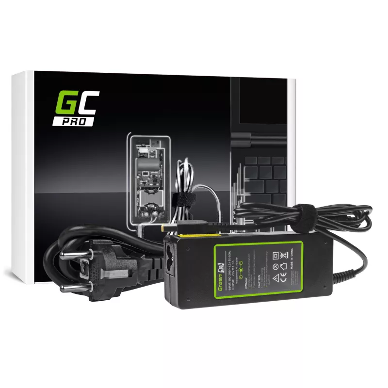 Fuente de alimentación Green Cell AD39AP 90W AC-DC 20V 4,5A para Lenovo (Interior) Negro