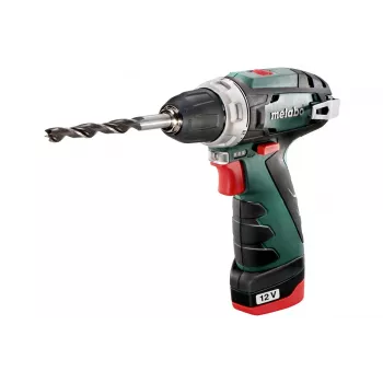 Taladradora de empuñadura de pistola Metabo POWERMAXX BS BASIC 1400 rpm, 800 g, portabrocas de sujeción rápida
