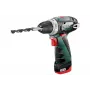 Taladradora de empuñadura de pistola Metabo POWERMAXX BS BASIC 1400 rpm, 800 g, portabrocas de sujeción rápida