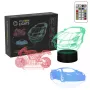 Decoración de luz LED RGB 3D para vehículo MANTA SNL120RGB — lámpara RGB para coches y motos