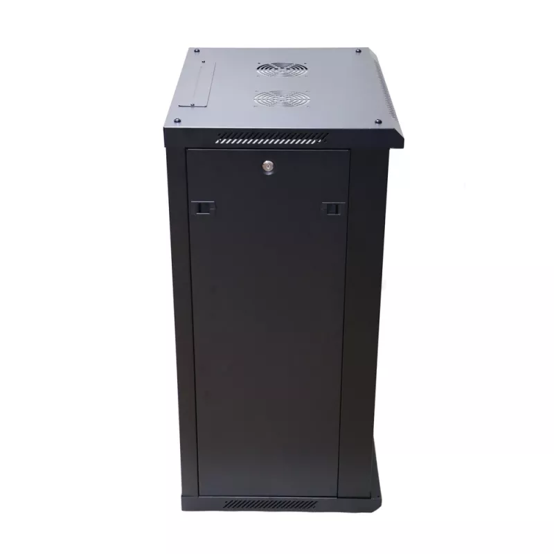 Armario de pared Extralink Rackmount cabinet 15U 600x450 negro con cerradura de llave y guías de rack
