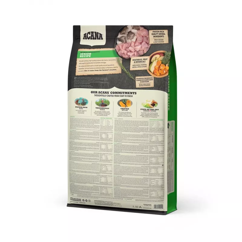 ACANA Senior - Pienso para perros - 11,4 kg