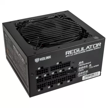 Fuente de alimentación Kolink Regulator 80 PLUS Gold, ATX 3.0, PCIe 5.0, modular - 850 vatios