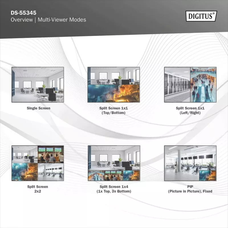 Conmutador matriz HDMI DS-55345