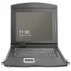 Consola KVM Digitus 19 pulgadas HD LCD 16 puertos HDMI teclado suizo