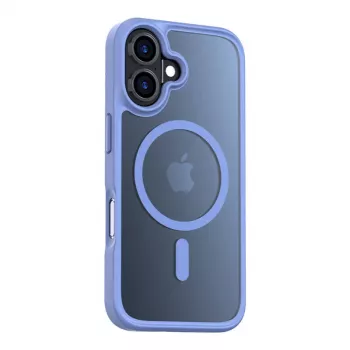 Funda de móvil Torras Guardian Magnetic Series para iPhone 16, azul, compatible con imanes, perfil delgado