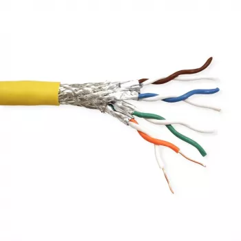 Cable de red ROLINE 21.15.0005 100m Cat8 SF/UTP amarillo
